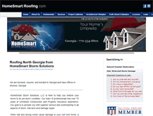 Tablet Screenshot of homesmartroofing.com
